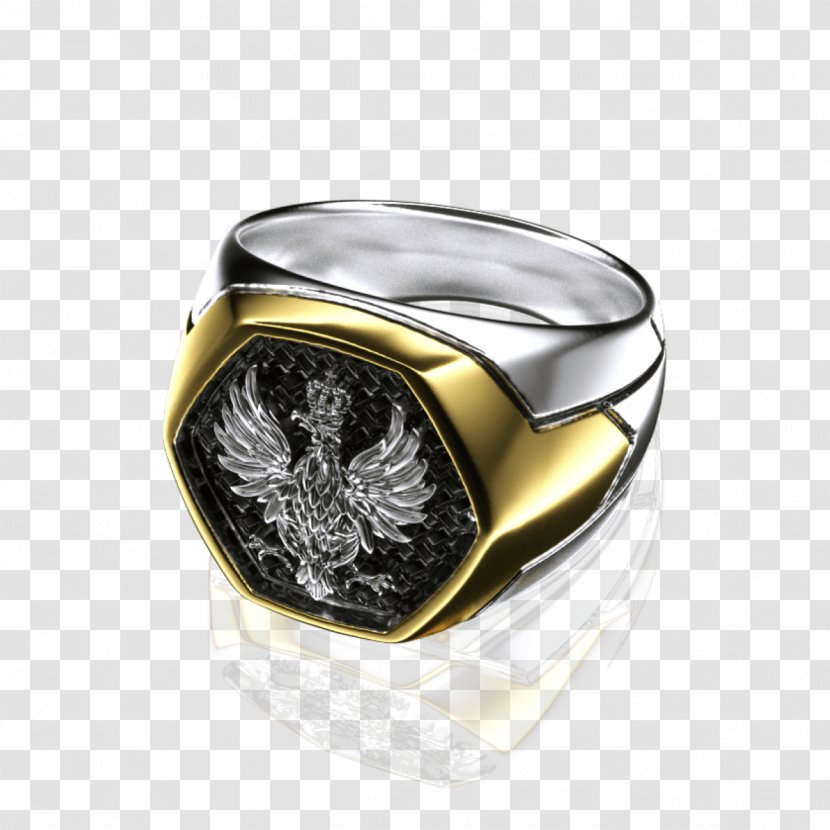 Second Polish Republic Coat Of Arms Poland Silver Jewellery Kings Design - Ring - Armor God Transparent PNG