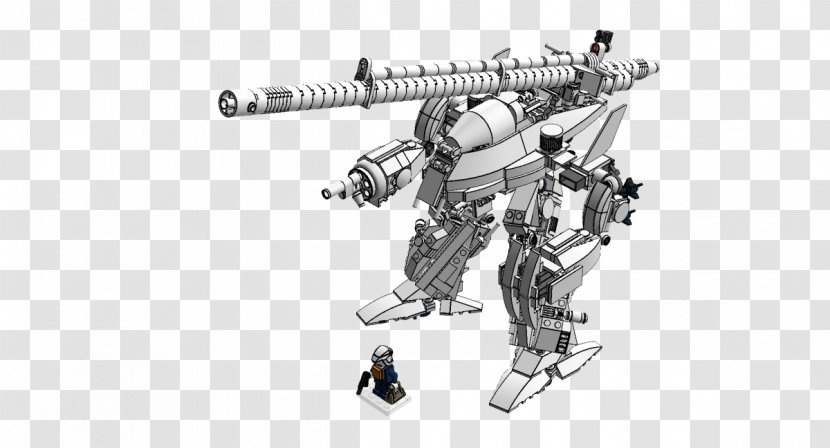 Machine Gun Firearm Car Barrel - Robot Transparent PNG