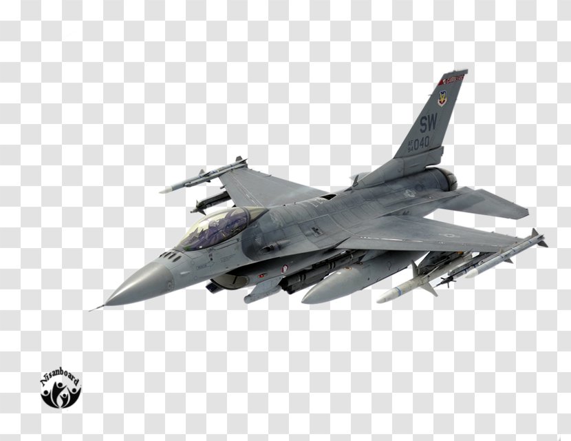 General Dynamics F-16 Fighting Falcon Fighter Aircraft Airplane - Military Transparent PNG