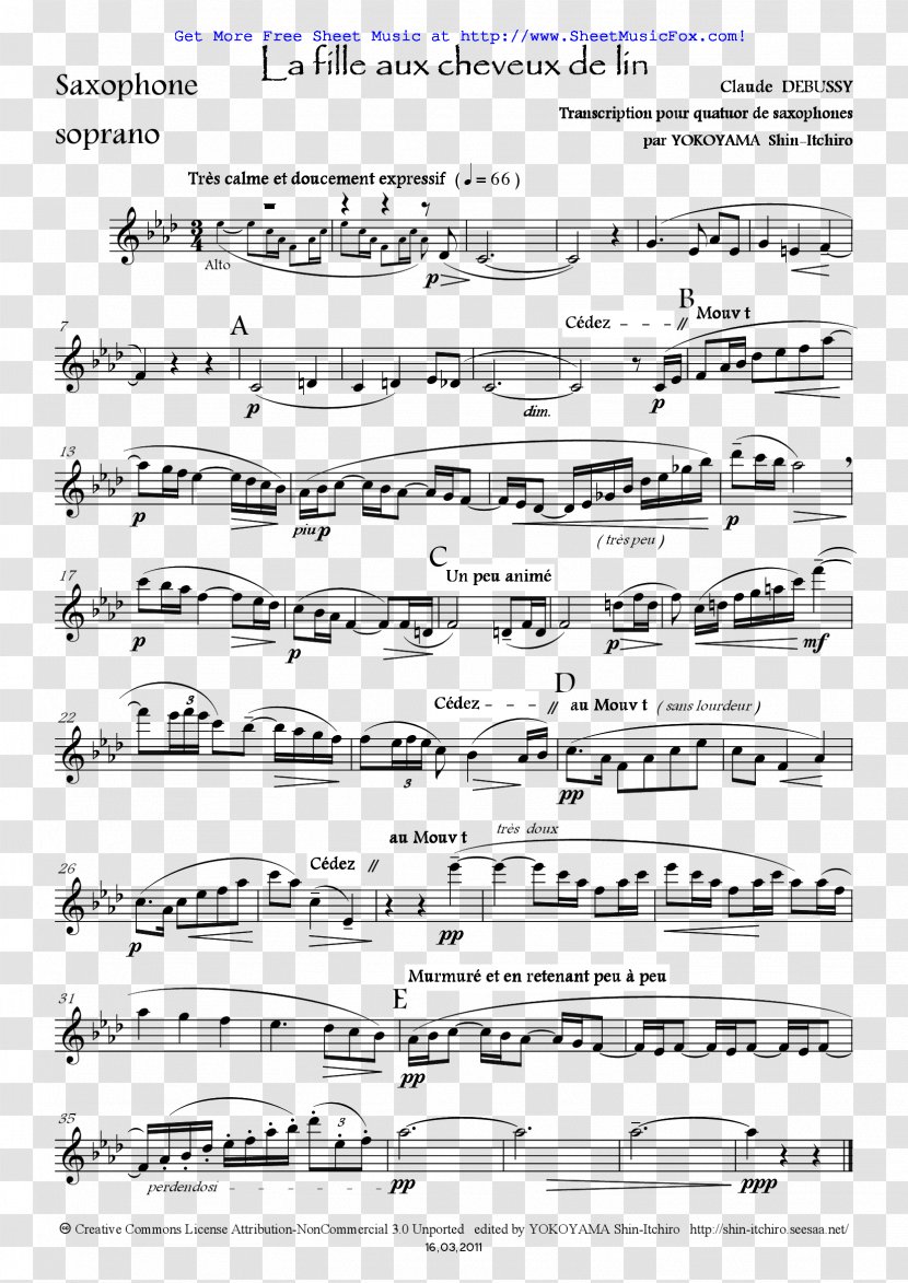 Clair De Lune: Sheet Suite Bergamasque Violin Piano - Silhouette Transparent PNG