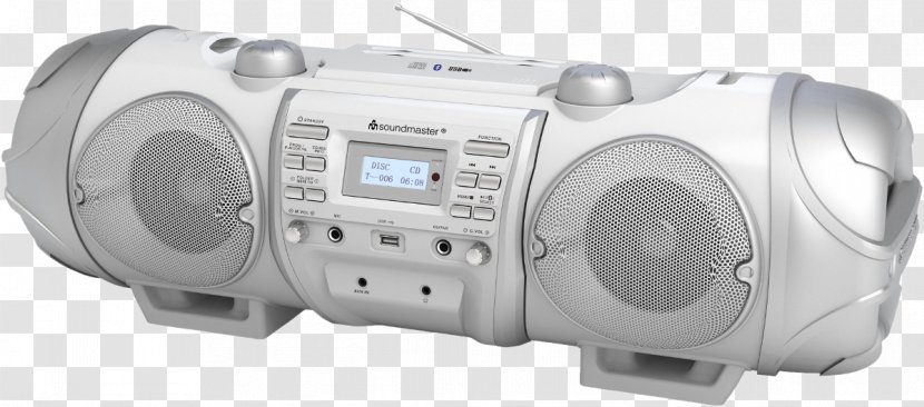 DAB+ Boombox SoundMaster SCD8000AN AUX, Bluetooth, CD, DAB+, FM, USB Anthracite FM Broadcasting Compact Disc Radio - Electronics - Ghetto Blaster Transparent PNG