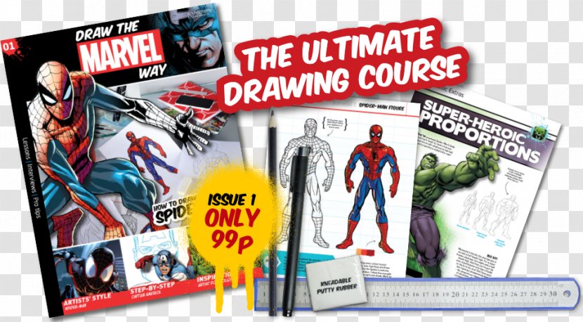 How To Draw Comics The Marvel Way Spider-Man Drawing - Studies Transparent PNG