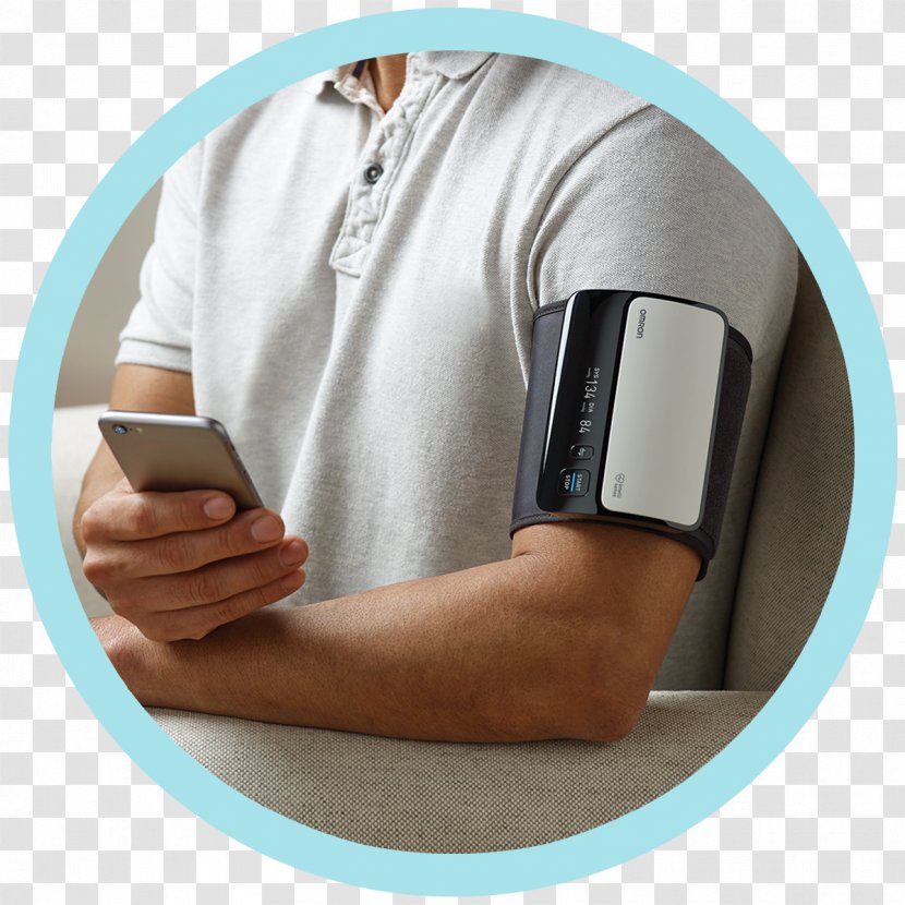 Sphygmomanometer Blood Pressure Omron Health Care Heart - Shoulder Transparent PNG