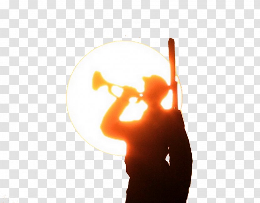 Silhouette Soldier Army - Military - Red Soldiers Whistling Sunset Transparent PNG