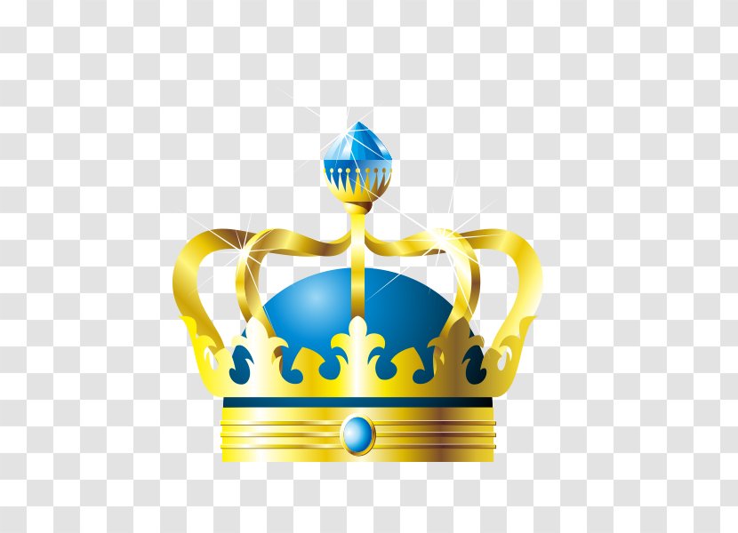 Crown Blue Material Free Vector - Royalty Transparent PNG
