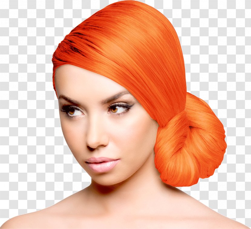 Hair Coloring Human Color Dye Blue - Permanents Straighteners - Orange Transparent PNG