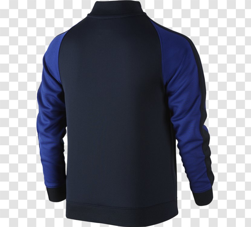 Long-sleeved T-shirt Sweater Polar Fleece - Electric Blue Transparent PNG