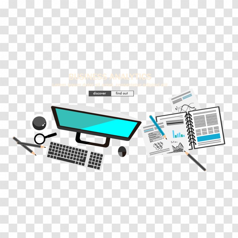Digital Marketing Business - Text - Vector Creative Flat Computer Office Transparent PNG