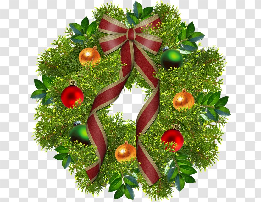 Wreath Christmas Garland Tree-topper Clip Art - Kerstkrans - Images Download Free Transparent PNG