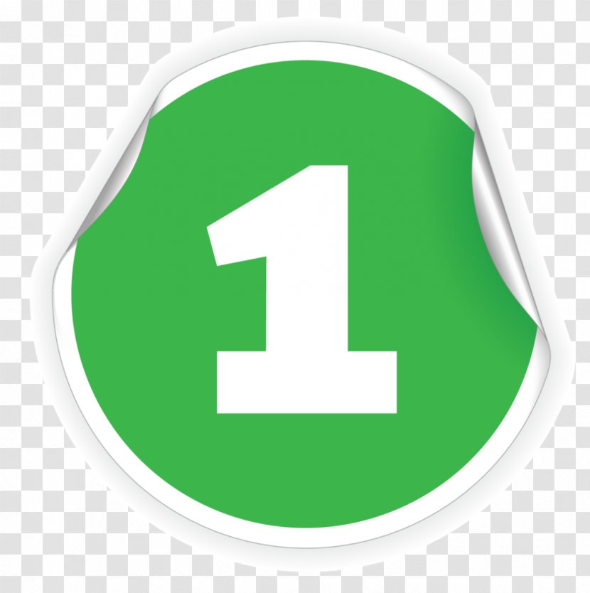Sticker Number Decal - Green Transparent PNG