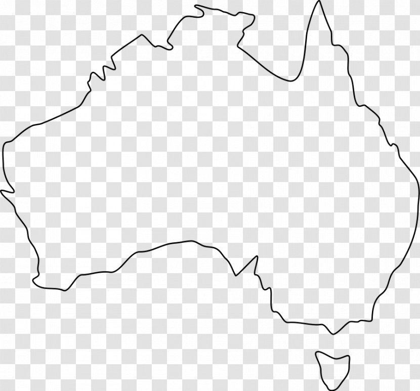 Blank Map Australia Clip Art - World Transparent PNG