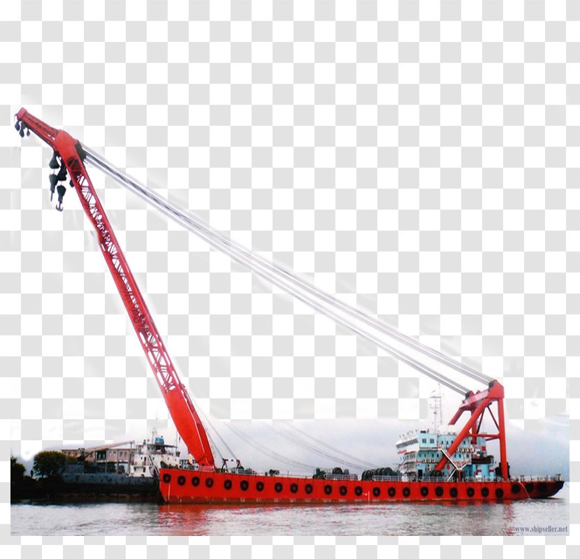 Crane Vessel Hoist Dock Metric Ton - Water Transportation - Roller Chain Transparent PNG