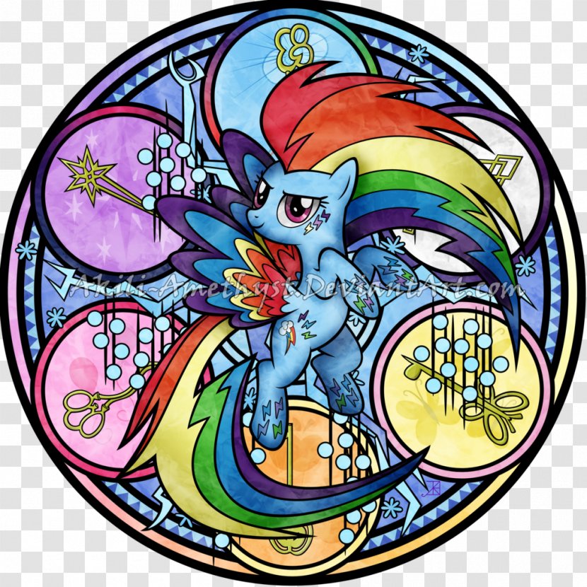 Rainbow Dash Twilight Sparkle Pinkie Pie Stained Glass Applejack - Equestria - Sunset Dreams Transparent PNG