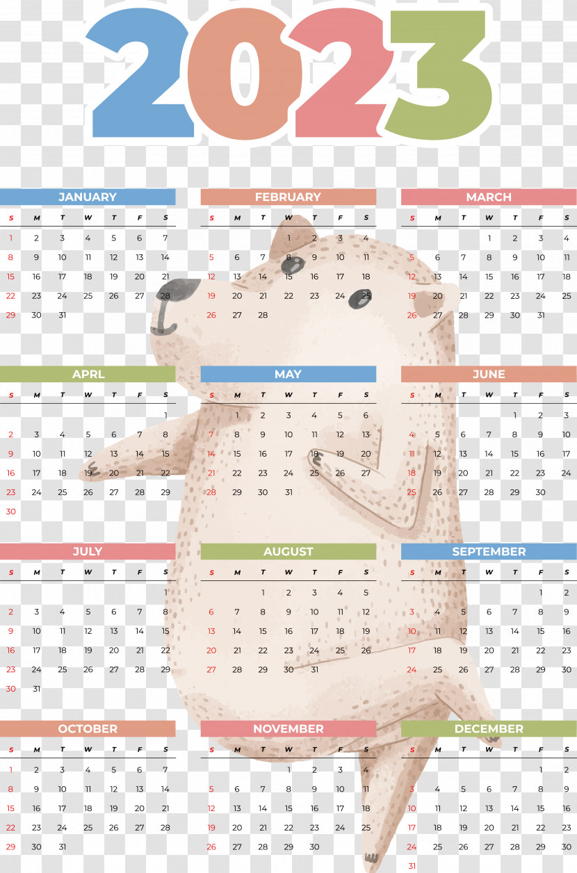 Calendar 2023 June Almanac Transparent PNG