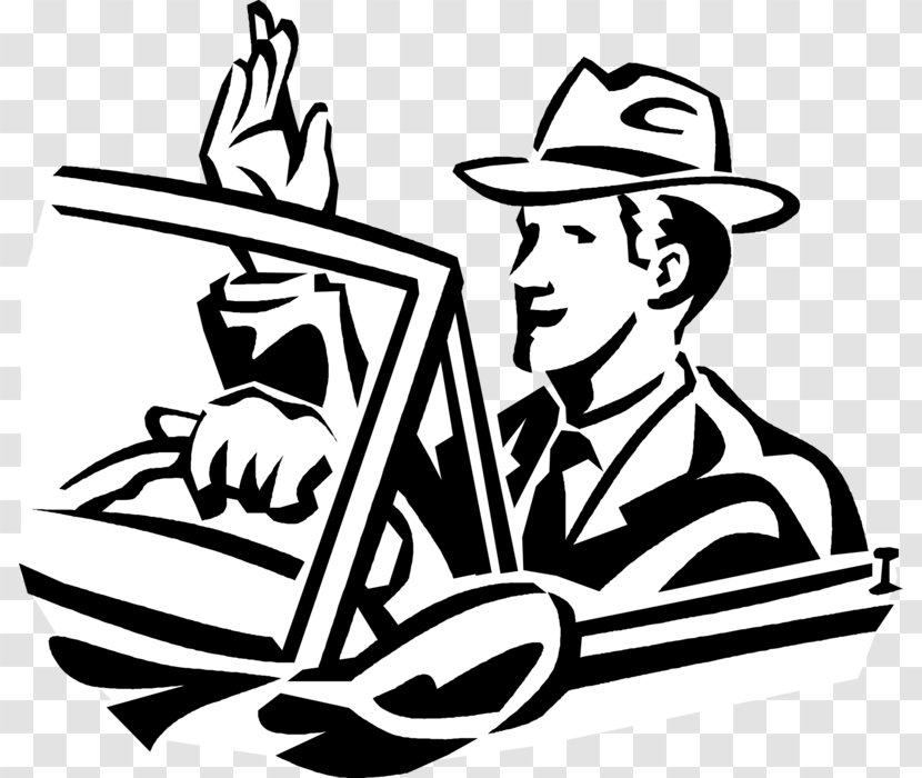 Car Driving Clip Art - Line Transparent PNG