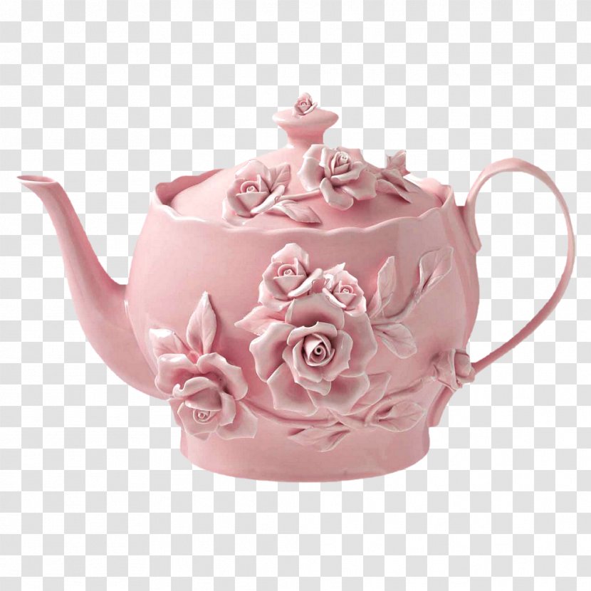 Flowering Tea Teapot Set White - Cup - Digital Transparent PNG