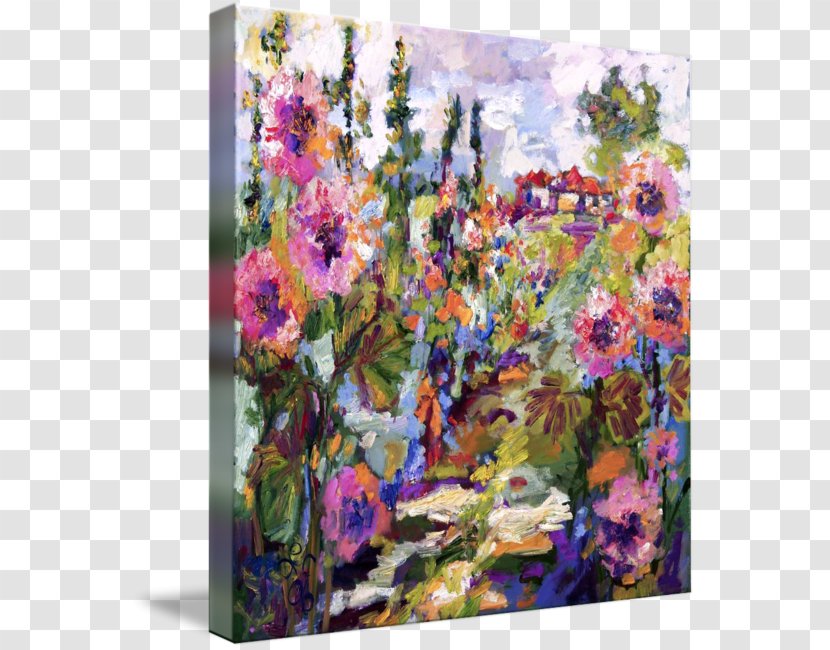 Floral Design Acrylic Paint Modern Art Watercolor Painting Transparent PNG