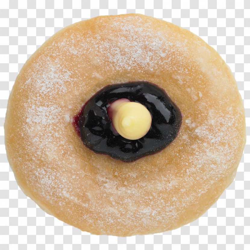 Donuts Sufganiyah Zeppole Danish Pastry Food - Doughnut - Blueberry Transparent PNG