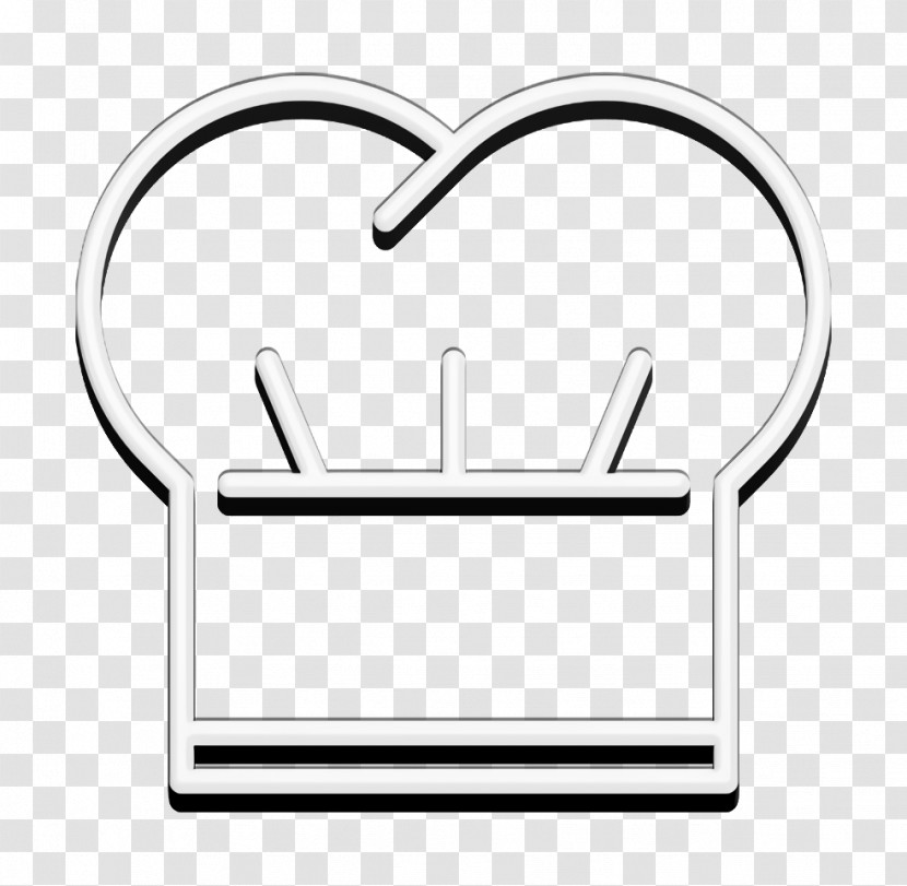Chef Icon BBQ Line Craft Icon Cook Hat Icon Transparent PNG