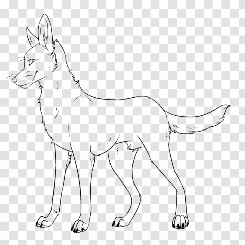 Dog Breed Line Art African Wild - Organism Transparent PNG