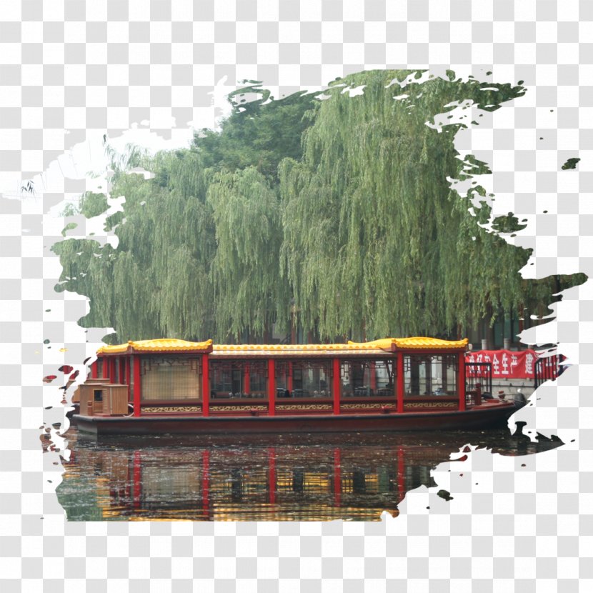 Jinan Architecture Computer File - Waterway - River Boat Transparent PNG