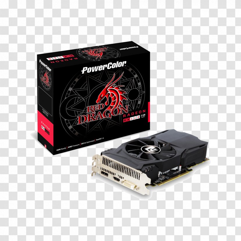 Graphics Cards & Video Adapters PowerColor AMD Radeon 500 Series GDDR5 SDRAM - Amd 400 - Certificate Box Transparent PNG