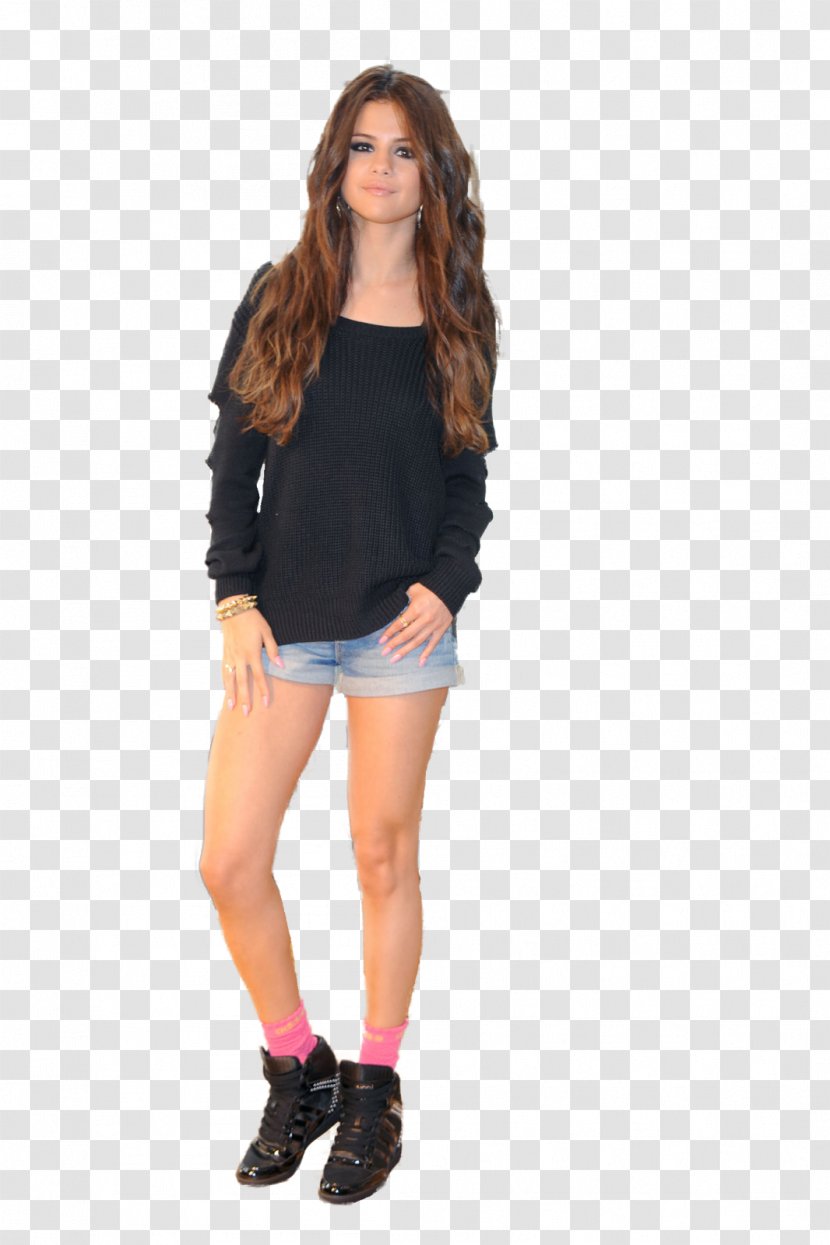 Sleeve Shoulder Shorts Shoe - Selena Gomez Transparent PNG