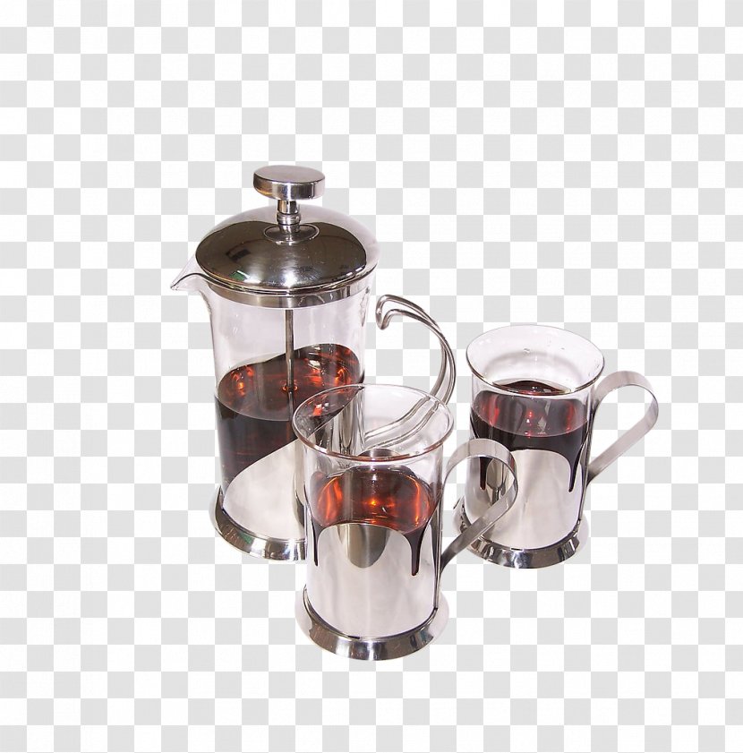 Teapot Coffee Cup Glass Mug - Teaware - Tea Set Transparent PNG