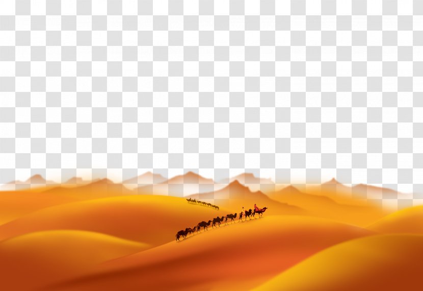 Yellow Sky Computer Wallpaper - Desert Transparent PNG