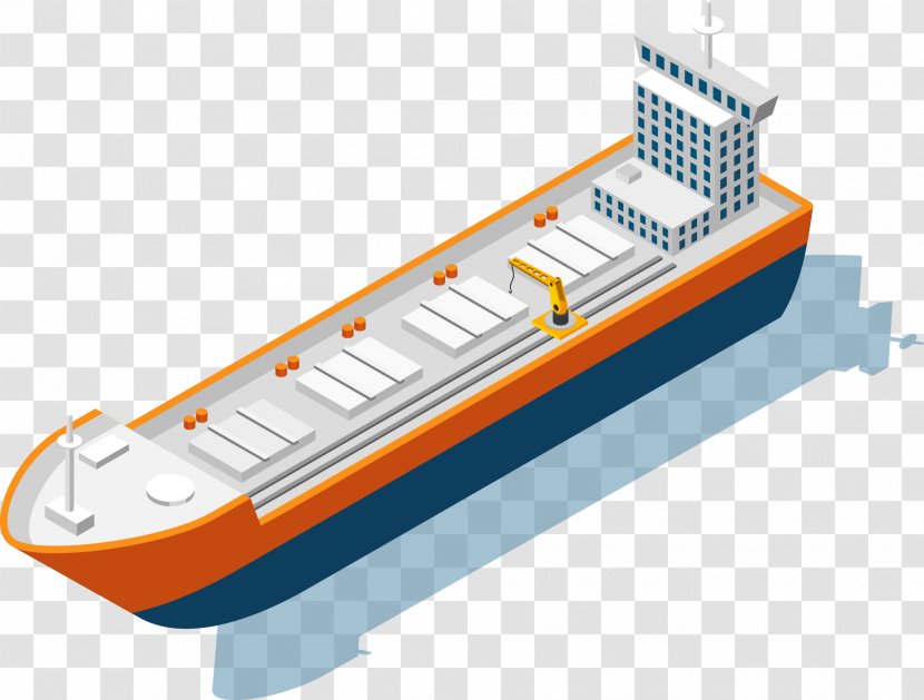Cargo Ship - Cruise - Sailing Vector Material Transparent PNG
