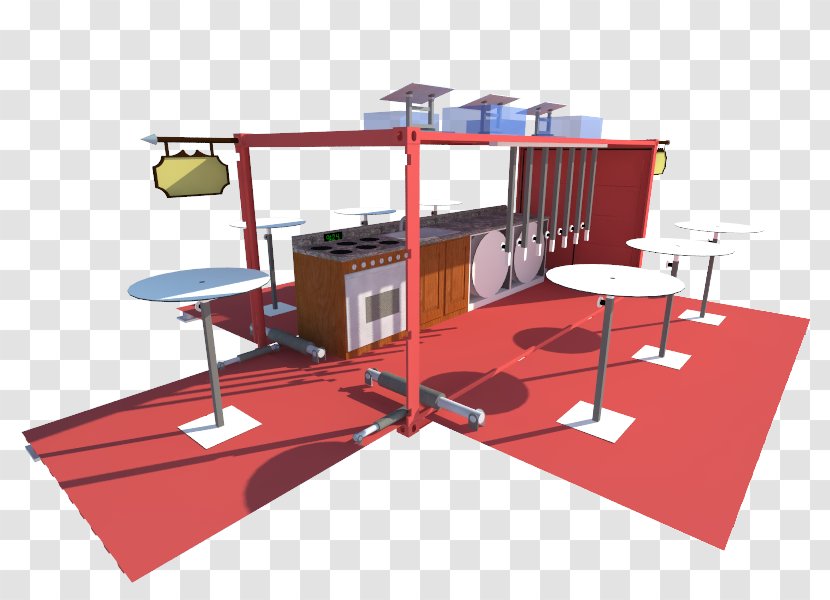Cafe Restaurant Shipping Container Table - Truck Transparent PNG
