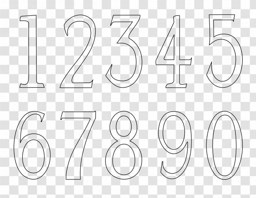 Number Logo Circle White Brand - Numerical Digit - Numbers 2 Transparent PNG