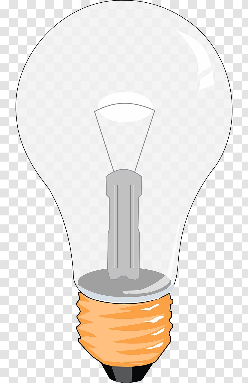 Incandescent Light Bulb Lamp Clip Art - Electric Transparent PNG