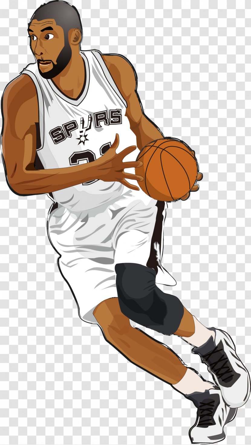 Basketball Tim Duncan San Antonio Spurs Illustration Actor - Painting - Hitting Transparent PNG