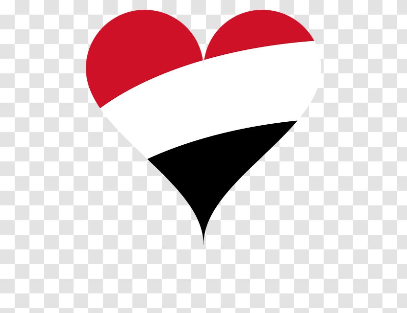 Flag Of Yemen Clip Art Image - Heart Transparent PNG