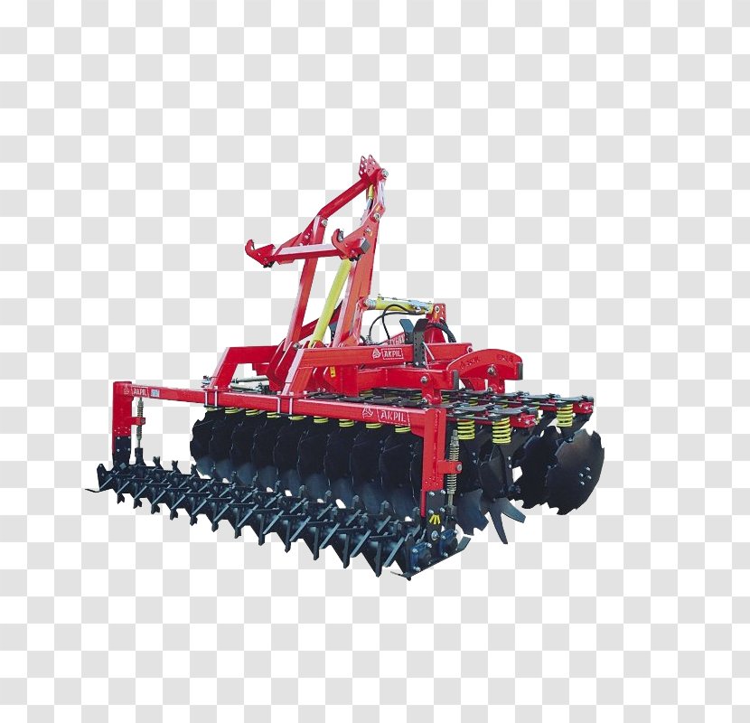 Disc Harrow Three-point Hitch Agricultural Machinery Roller - Mechanised Agriculture - Tractor Transparent PNG