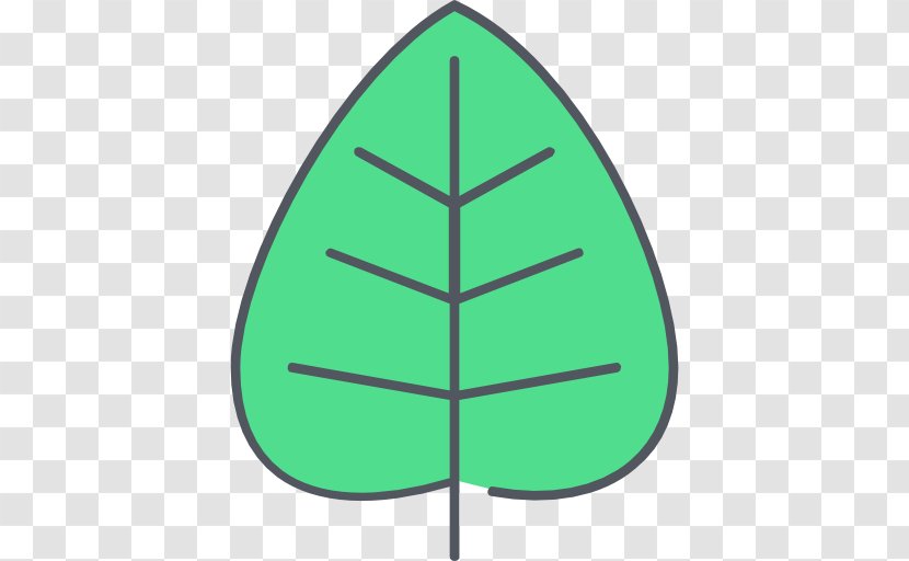 Triangle Line Green Leaf Transparent PNG