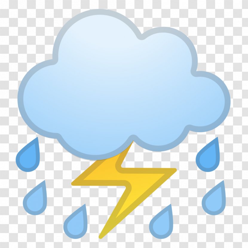 Emojipedia Cloud Lightning Thunder - Emoji Transparent PNG