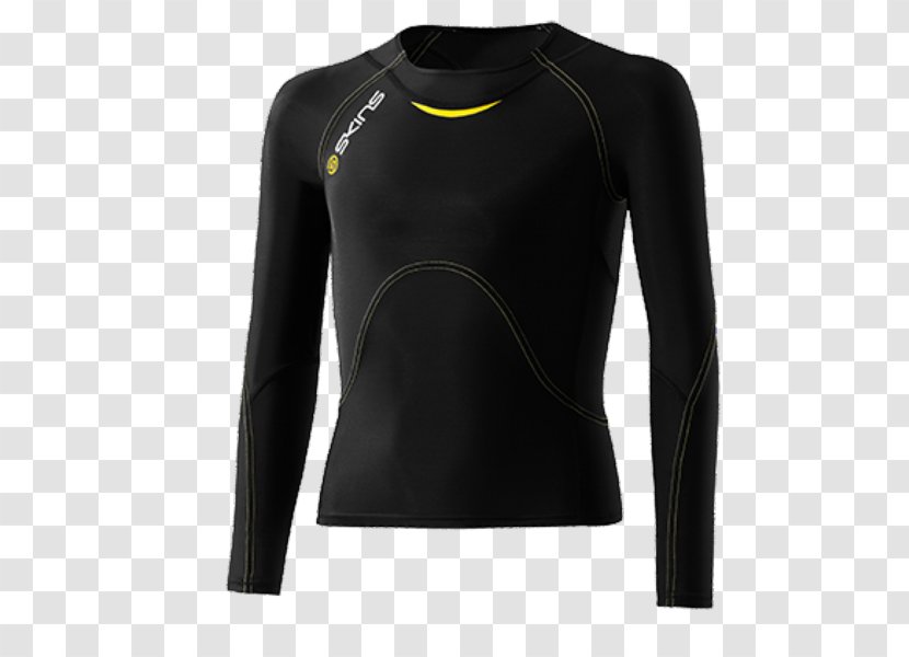 T-shirt Sweater Cardigan Sleeve Clothing - Black Transparent PNG