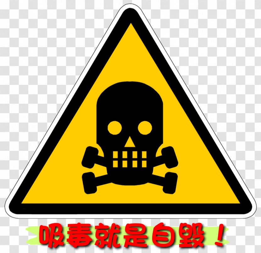 Hazard Symbol Warning Sign Label - Poison - Anti Drug Transparent PNG