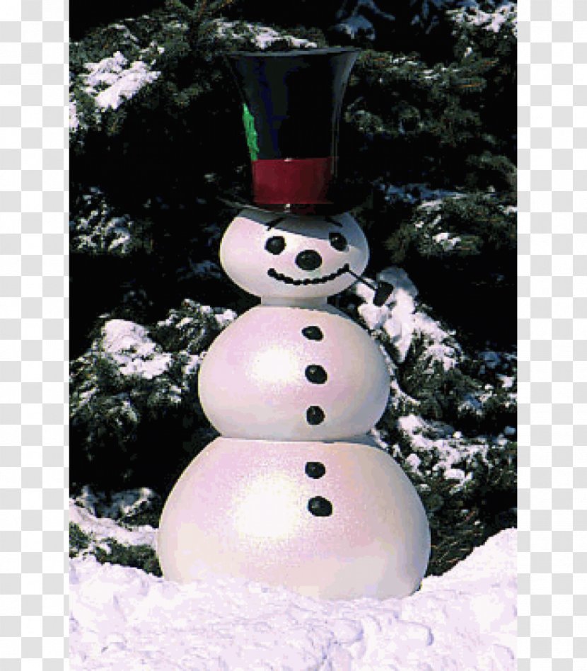 Snowman Christmas Decoration Fiberglass Winter - Ornament - Beautifully Garland Transparent PNG