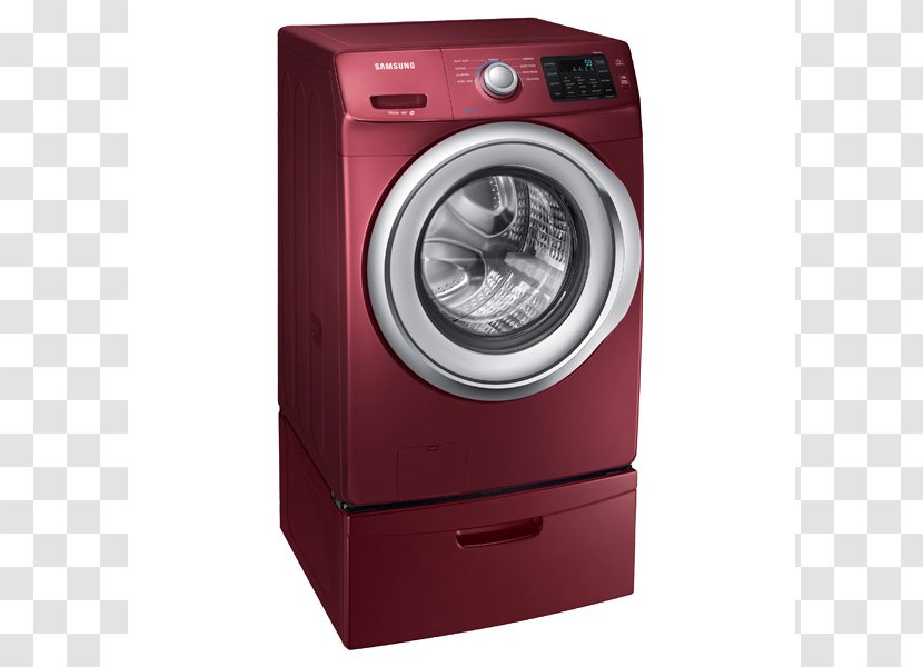 Clothes Dryer Samsung 4.5-Cu Ft High Efficiency Stackable Front-Load Washer Energy Star WF45N5300AF Washing Machines WF5200 5.2 Cu. Ft. Front Load - Laundry - Steam Wave Transparent PNG