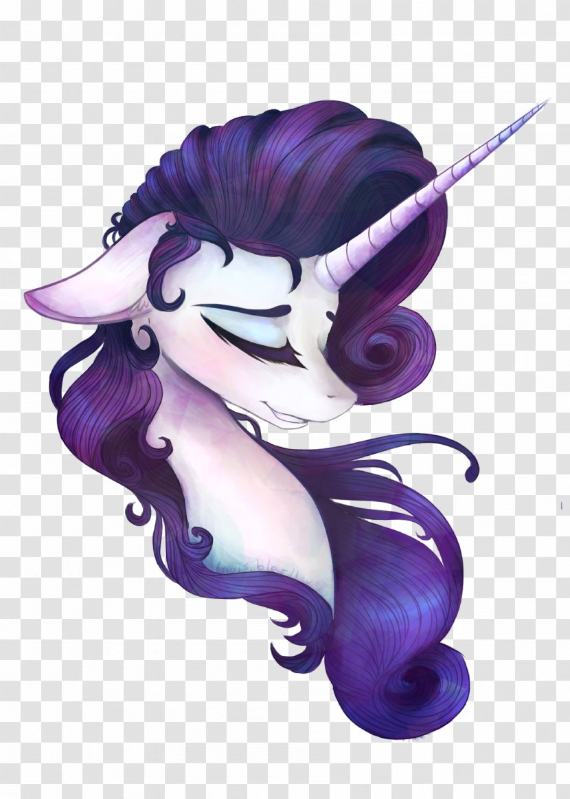 Rarity Fluttershy My Little Pony Unicorn - Watercolor - Background Transparent PNG