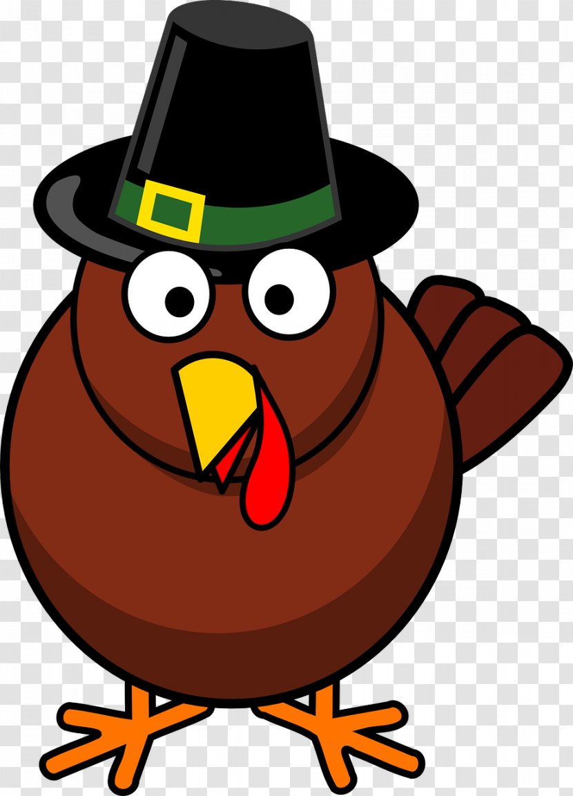Turkey Meat Thanksgiving Cartoon Clip Art - Headgear - Bird Transparent PNG