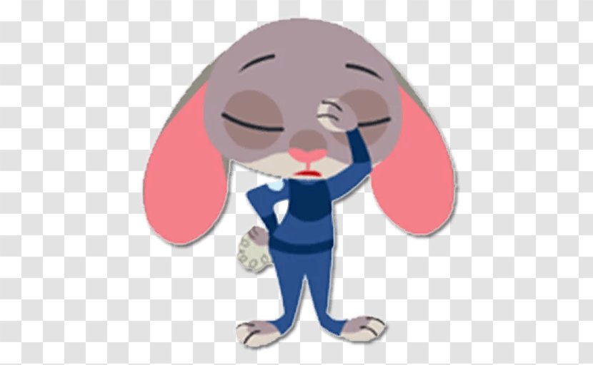 Sticker Telegram Lt. Judy Hopps Facebook Nick Wilde - Tree - ZOOTROPOLIS Transparent PNG