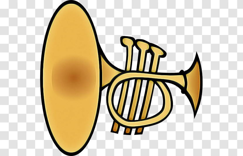 Yellow Brass Instrument Transparent PNG