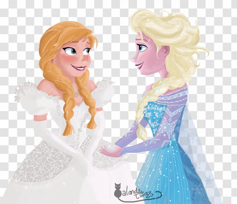 Anna Elsa Wedding Dress - Flower - Frozen Transparent PNG