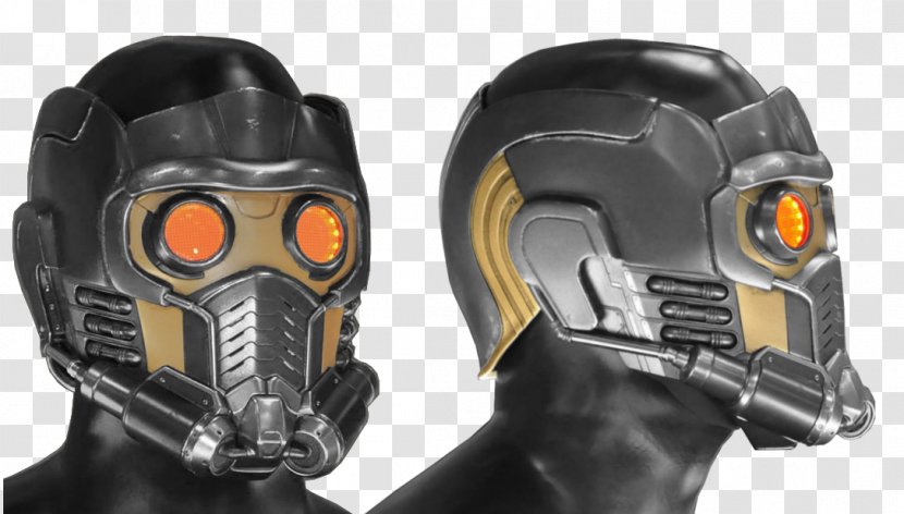 Star-Lord Mask Helmet YouTube Cosplay - Comics - Chris Pratt Transparent PNG