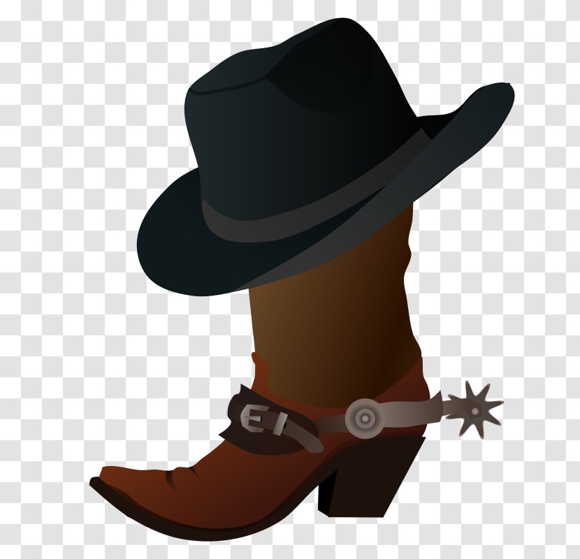 Hat N Boots Cowboy Boot Clip Art - Clipart Transparent PNG