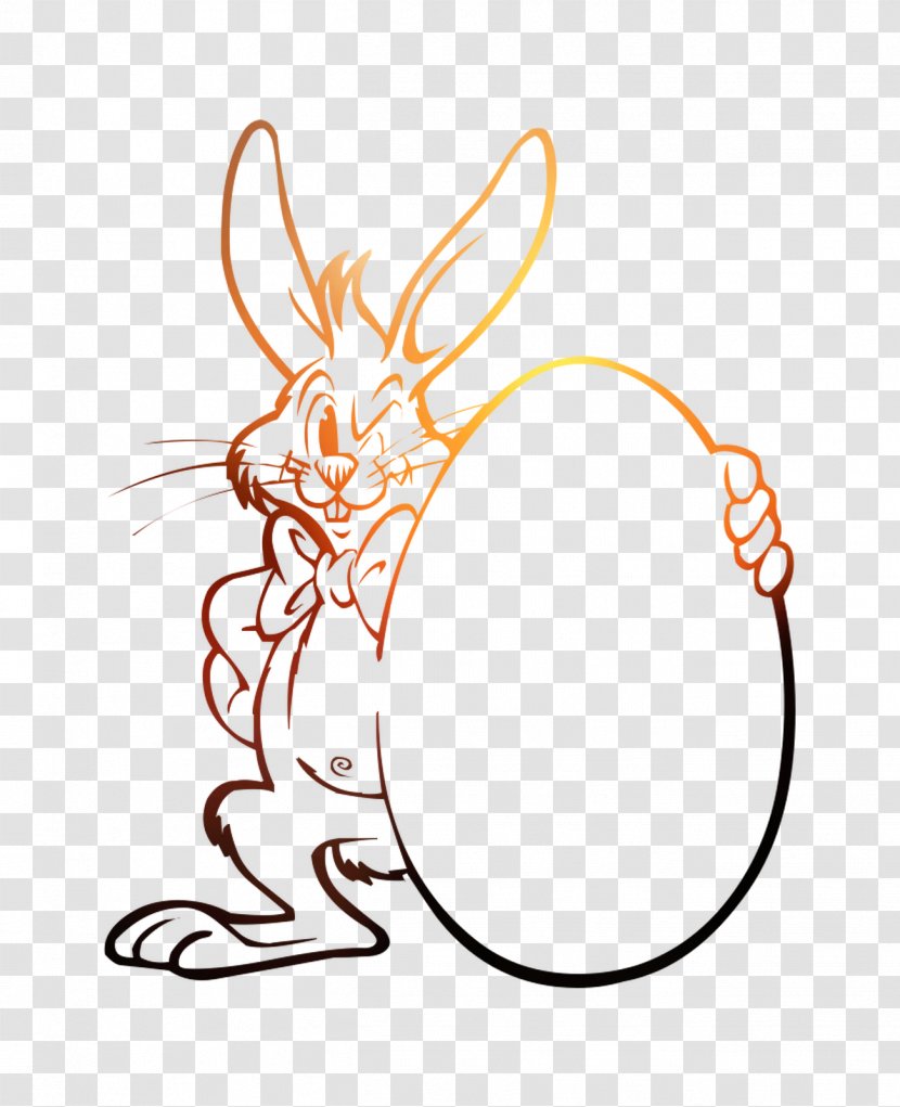 Easter Bunny Egg Tennisclub Zedelgem Vzw Drawing - Rabbit Transparent PNG